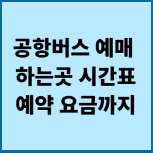 공항버스 예매 하는곳 시간표 예약 요금 공항철도 자가운전 차이점 2 공항버스 예매 하는곳 시간표예약 요금까지